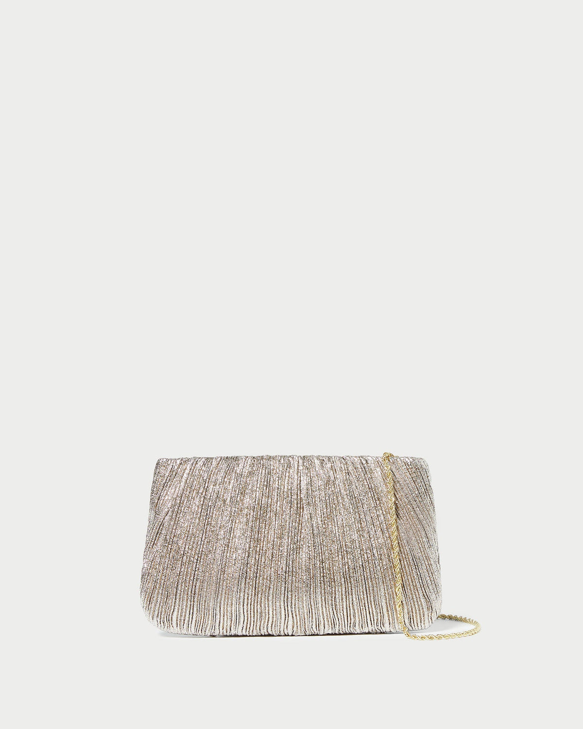 Loeffler Randall Women / Brit Champagne Flat Pleated Clutch