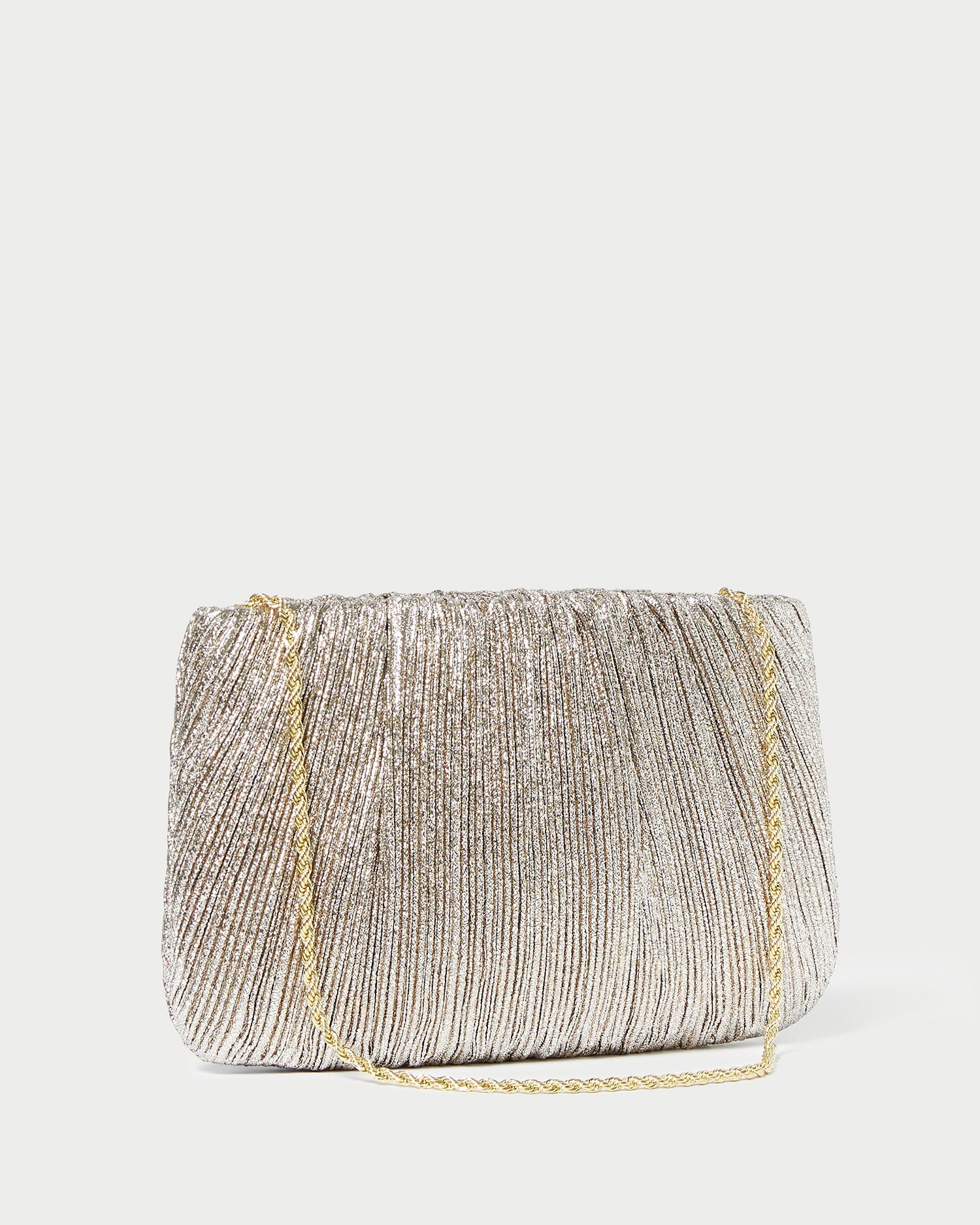 Loeffler Randall Women / Brit Champagne Flat Pleated Clutch