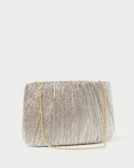 Loeffler Randall Women / Brit Champagne Flat Pleated Clutch