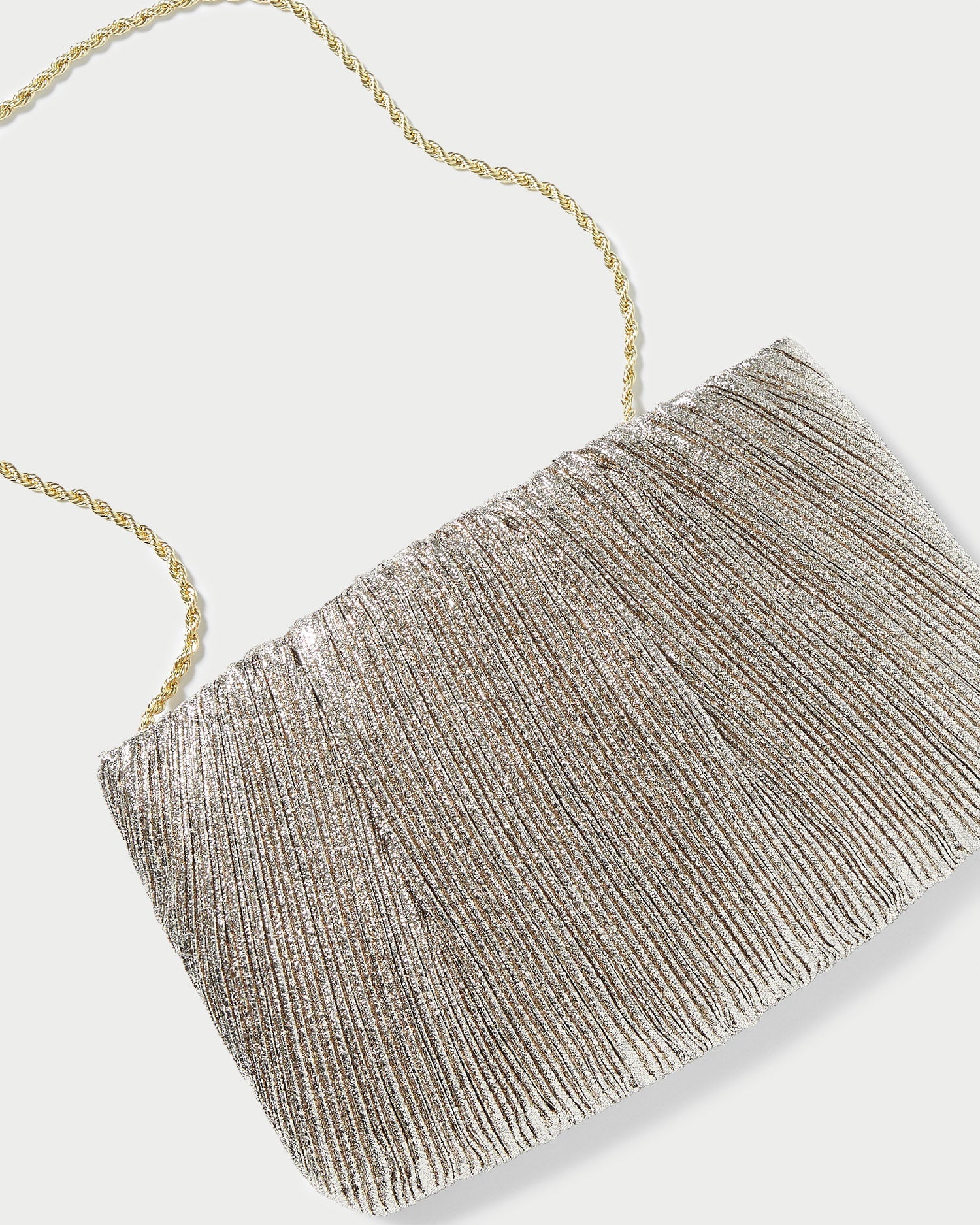 Loeffler Randall Women / Brit Champagne Flat Pleated Clutch