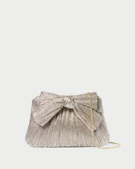 Loeffler Randall Women / Rayne Champagne Bow Clutch