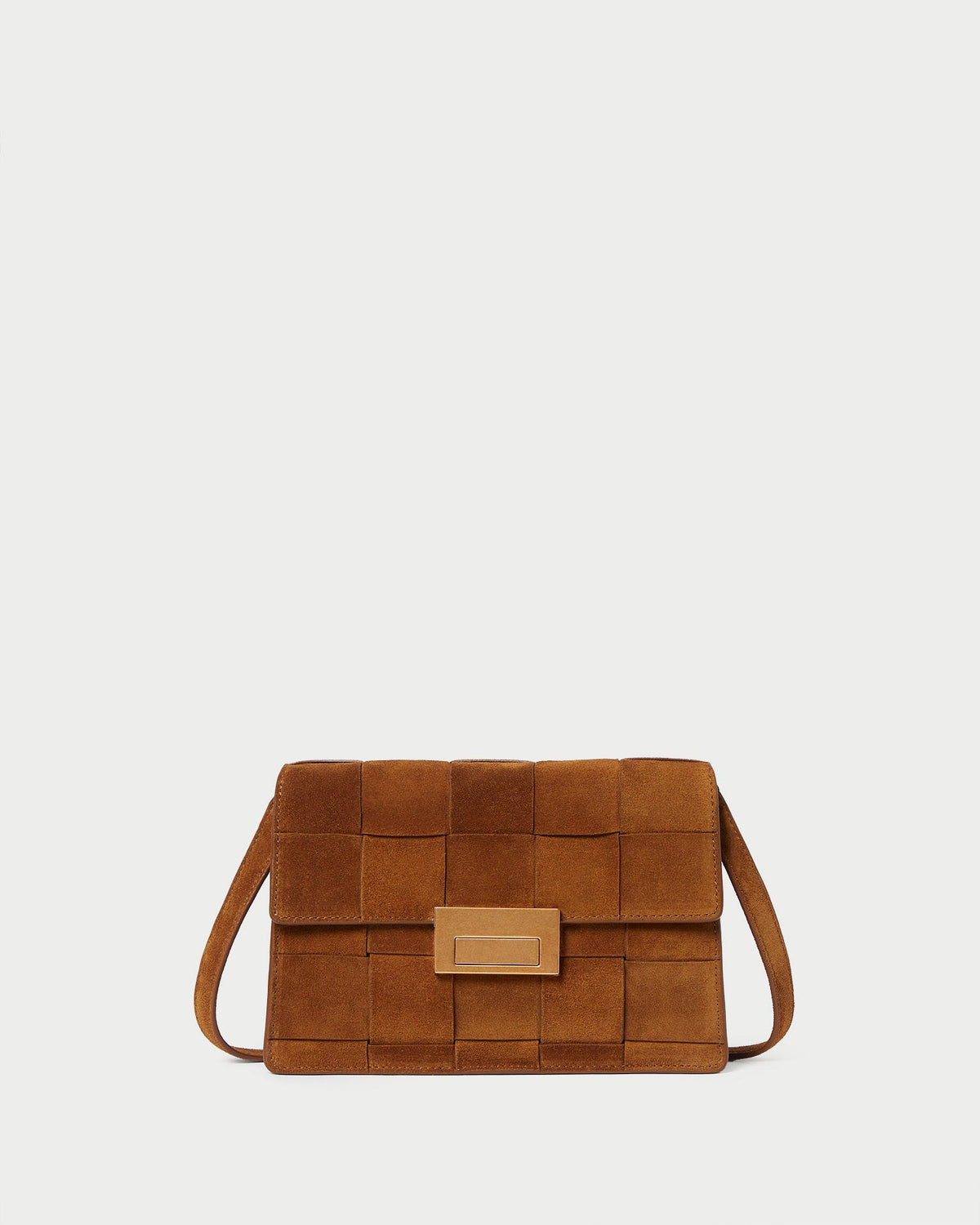 Loeffler Randall Women / Delphine Cacao Suede Shoulder Bag