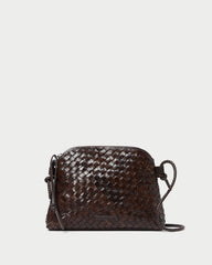 Loeffler Randall Women / Mallory Chocolate Woven Leather Crossbody