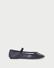 Loeffler Randall Women / Leonie Navy Leather Ballet Flat