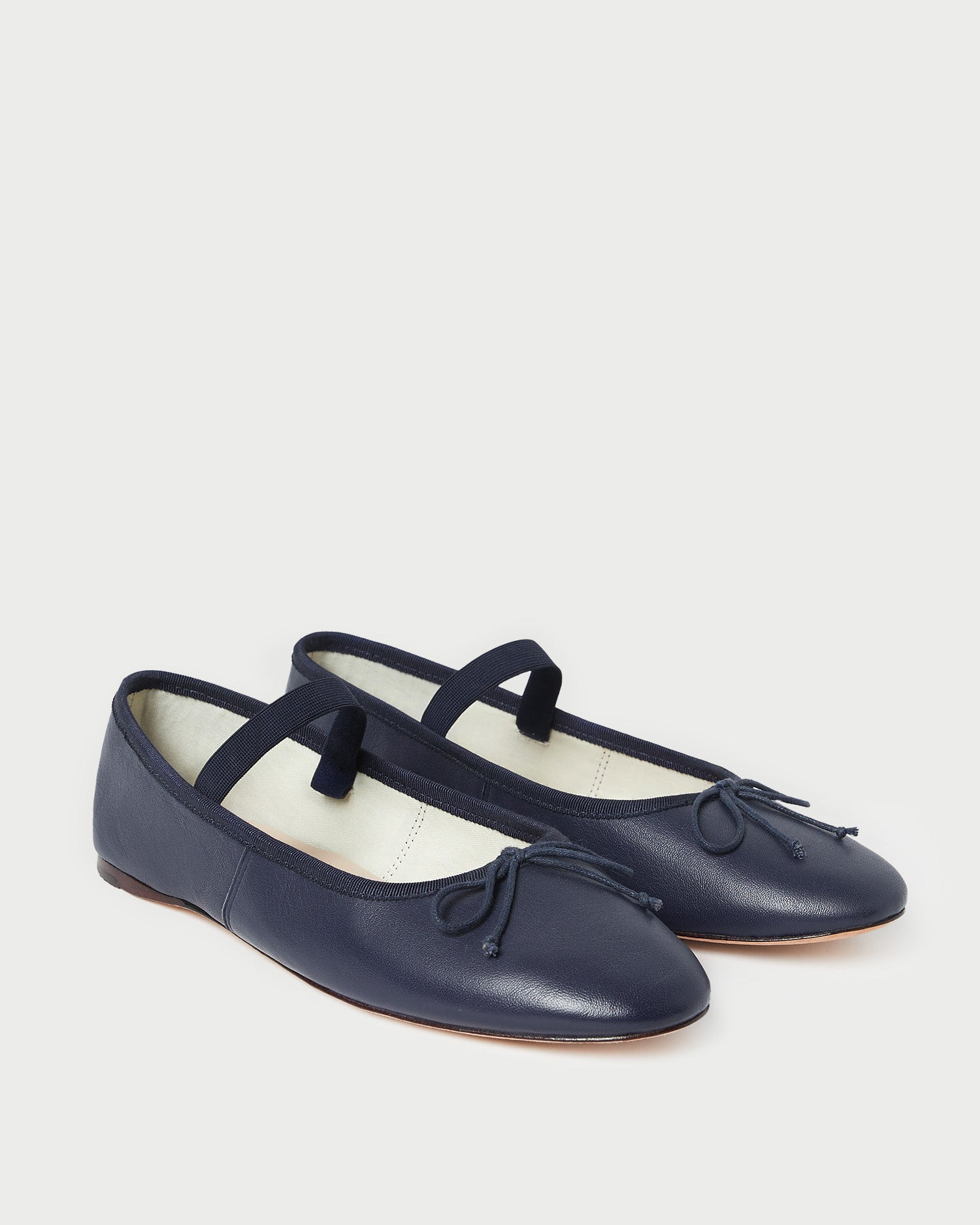 Loeffler Randall Women / Leonie Navy Leather Ballet Flat
