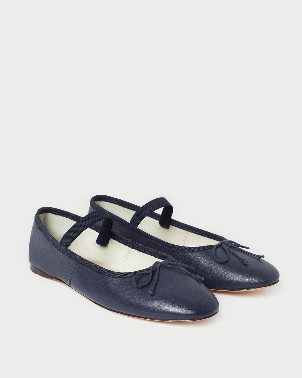 Loeffler Randall Women / Leonie Navy Leather Ballet Flat