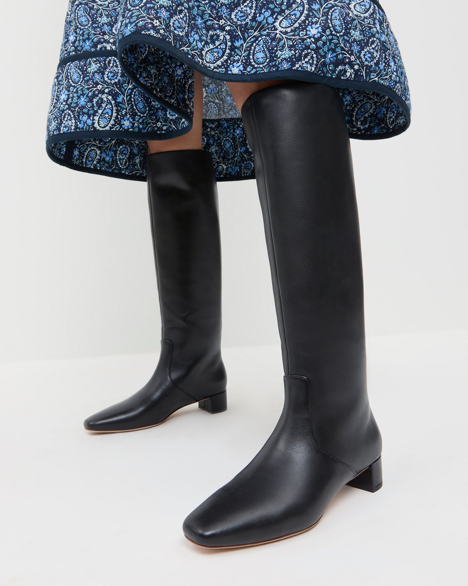 Loeffler Randall Women / Indy Black Leather Tall Boot
