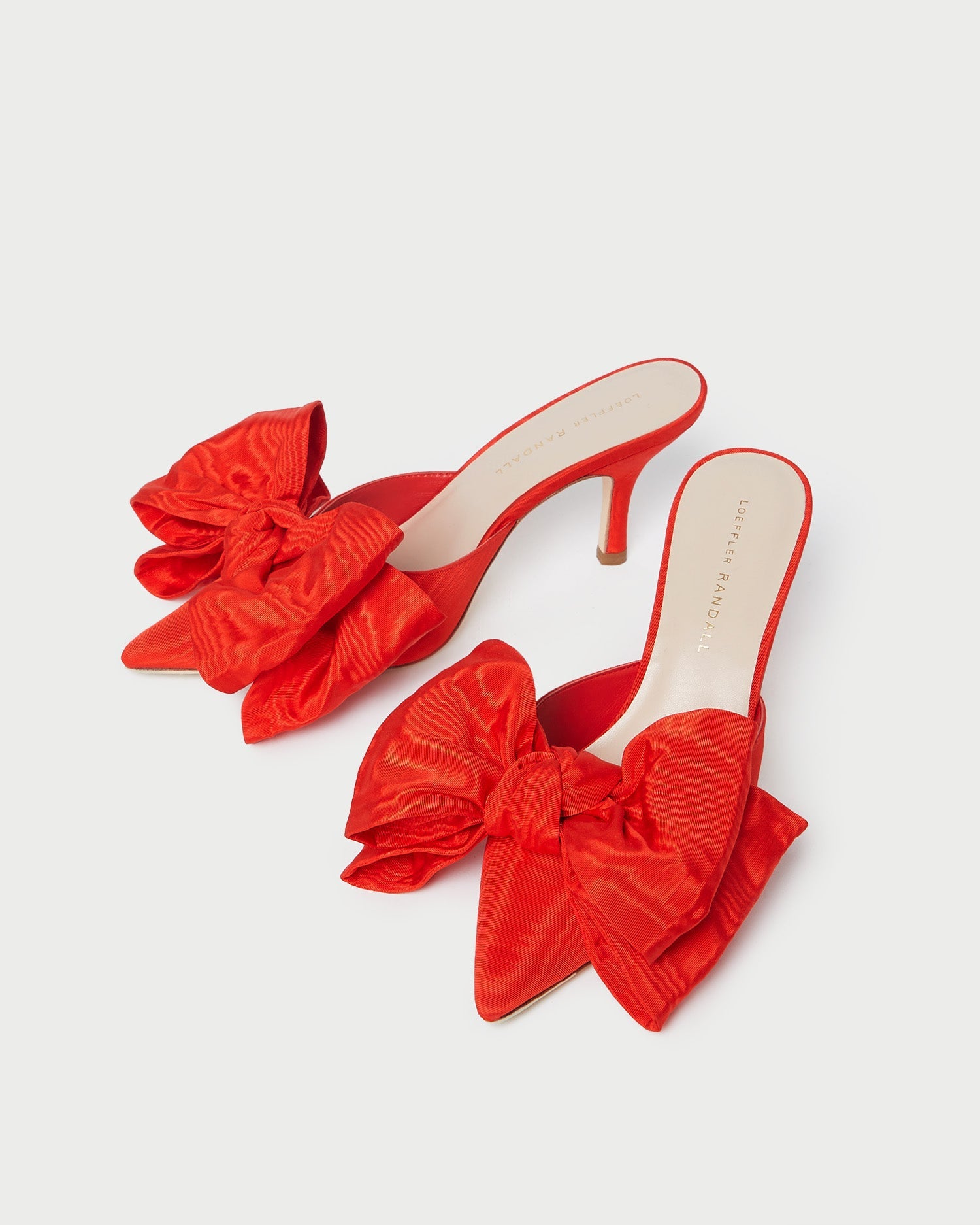 Loeffler Randall Women / Margot Red Moiré Bow Mule