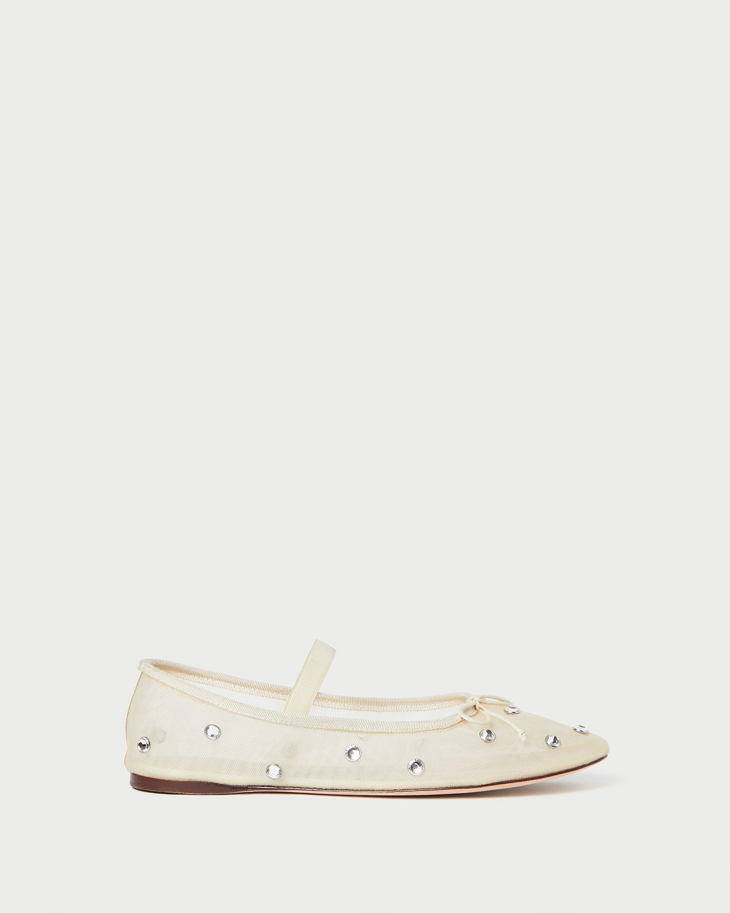 Loeffler Randall Women / Leonie Cream/Crystal Ballet Flat