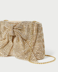 Loeffler Randall Women / Jolene Gold Diamanté Bow Clutch