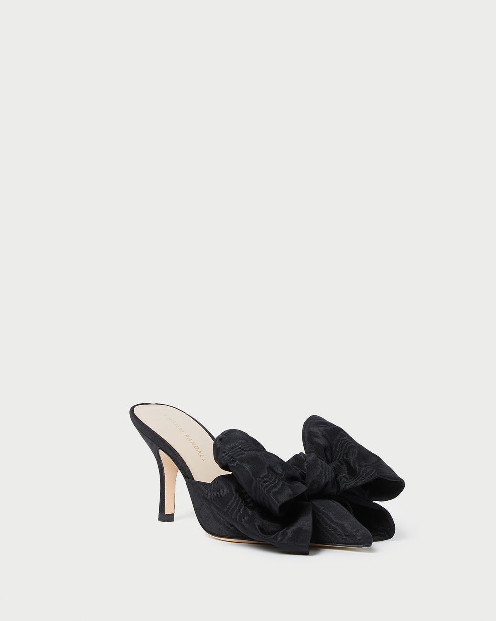 Loeffler Randall Women / Margot Black Moiré Bow Mule