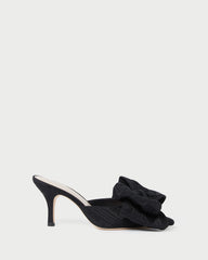Loeffler Randall Women / Margot Black Moiré Bow Mule