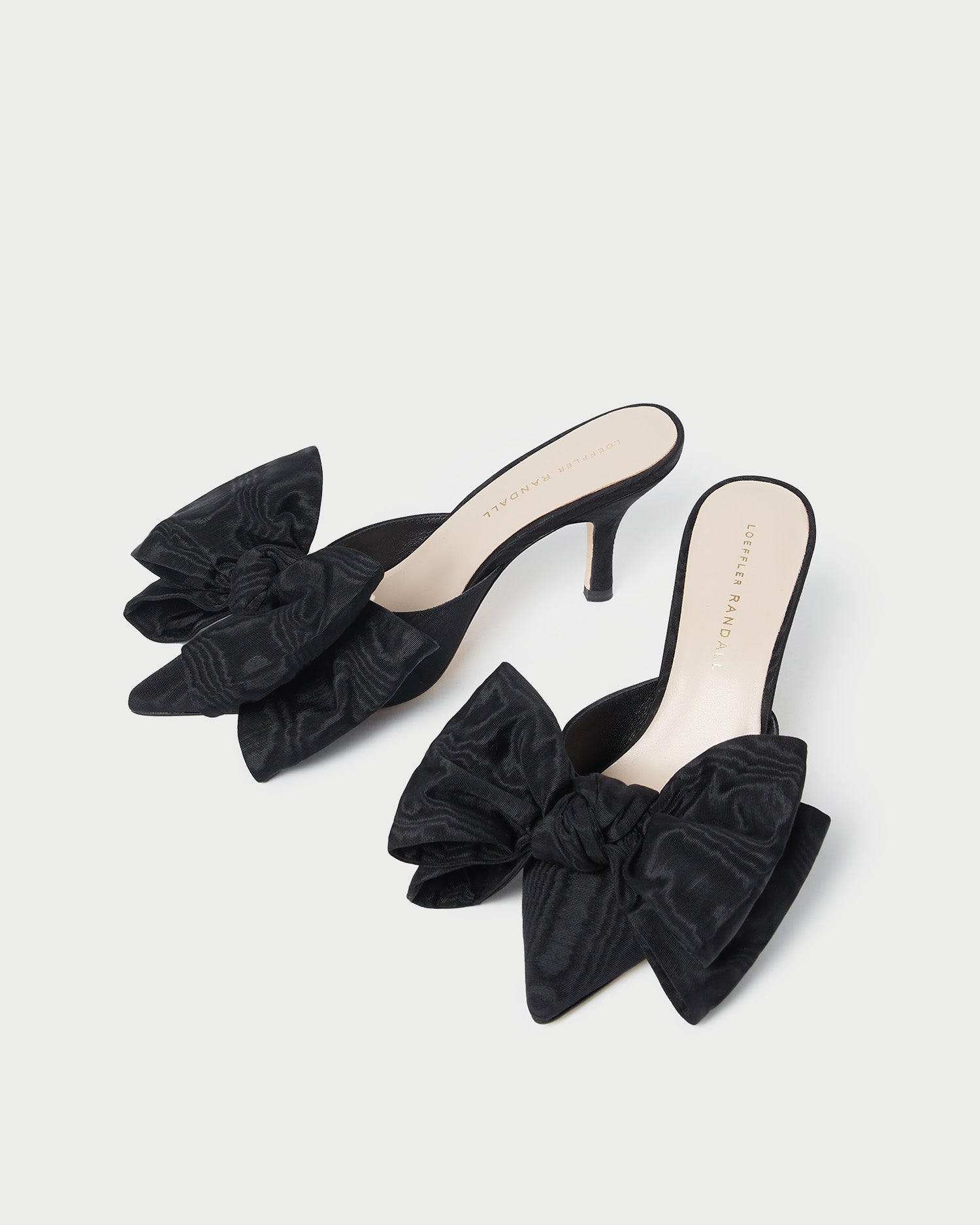 Loeffler Randall Women / Margot Black Moiré Bow Mule