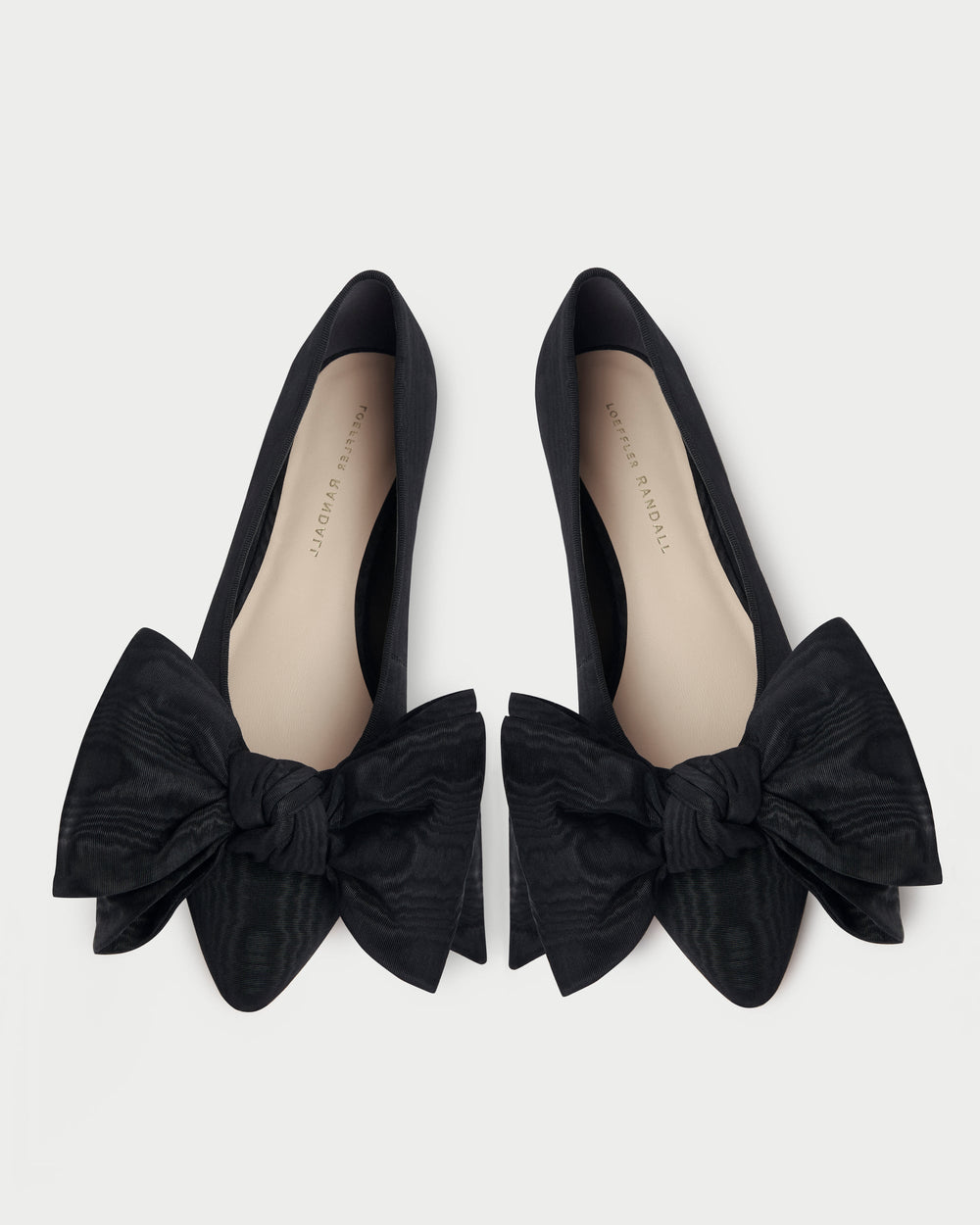Loeffler Randall Women / Noa Black Moiré Bow Flat