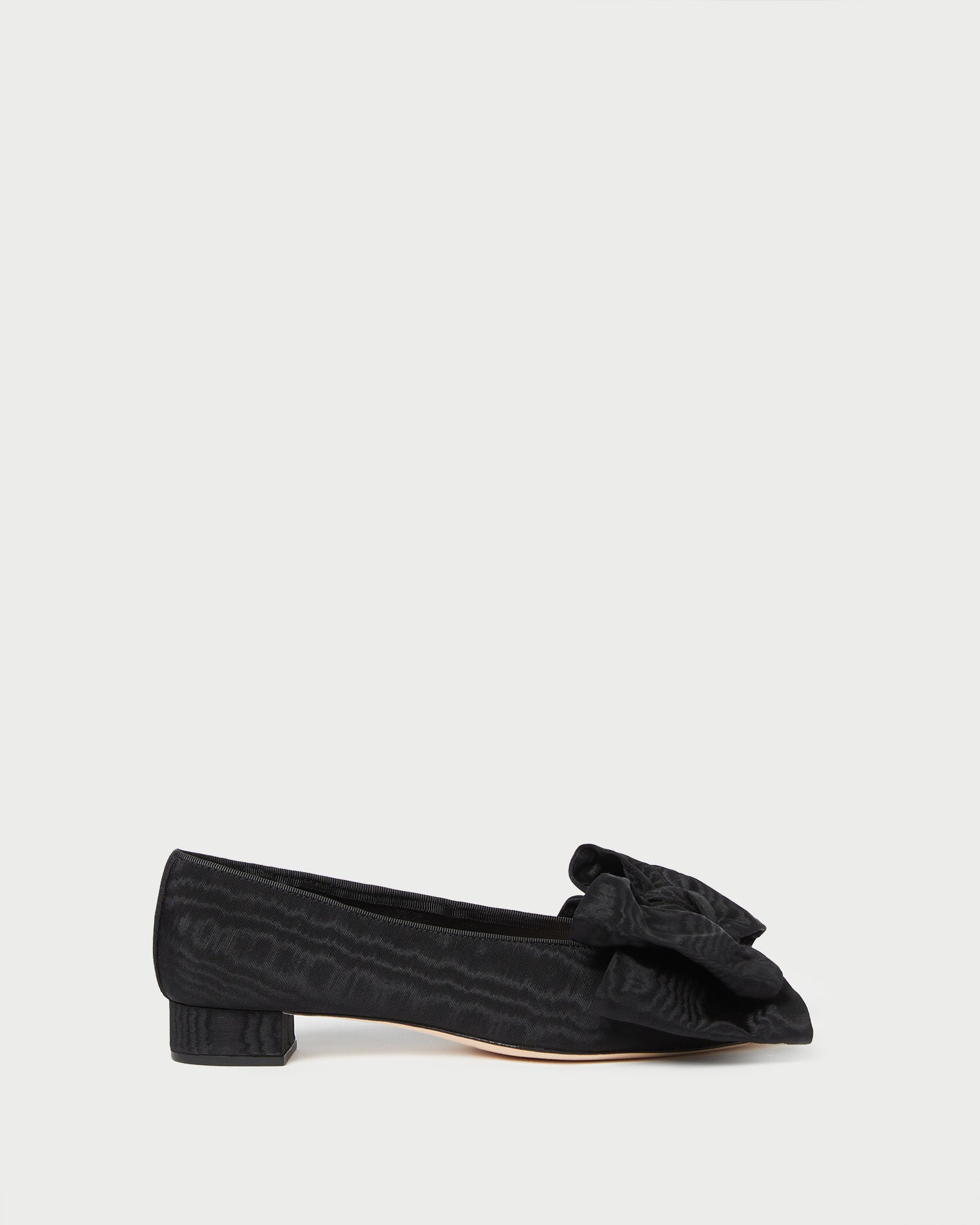 Loeffler Randall Women / Noa Black Moiré Bow Flat