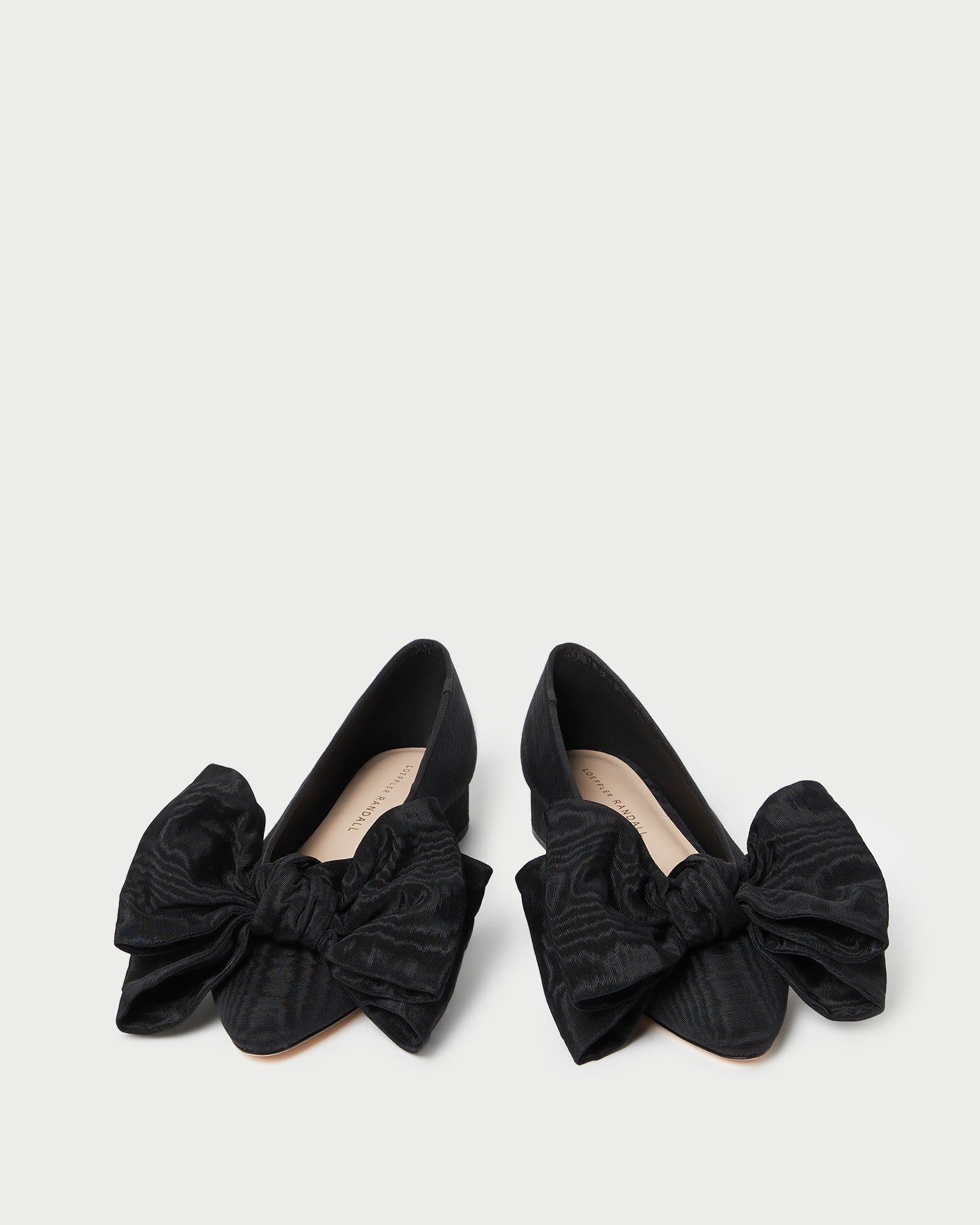Loeffler Randall Women / Noa Black Moiré Bow Flat