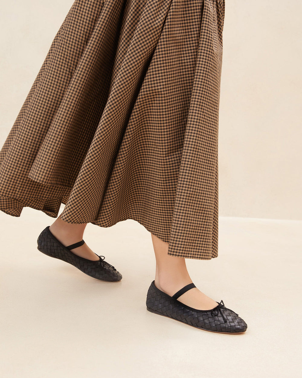 Loeffler Randall Women / Leonie Black Woven Ballet Flat