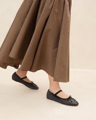 Loeffler Randall Women / Leonie Black Woven Ballet Flat