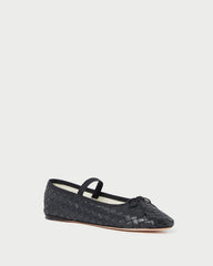 Loeffler Randall Women / Leonie Black Woven Ballet Flat