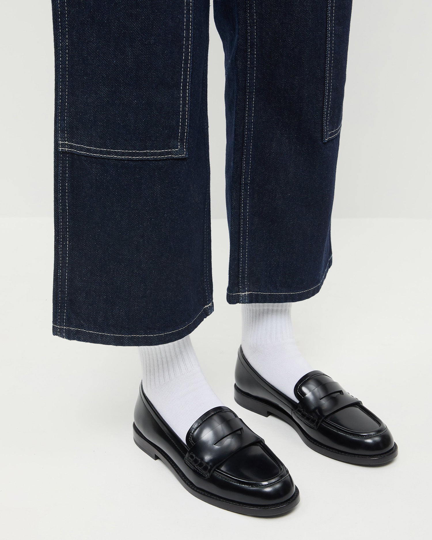 Loeffler Randall Women / Rachel Black Leather Loafer