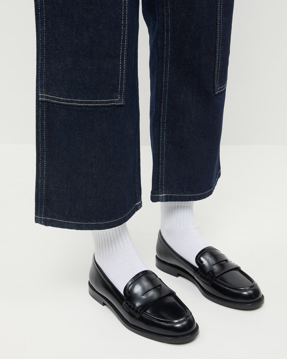 Loeffler Randall Women / Rachel Black Leather Loafer