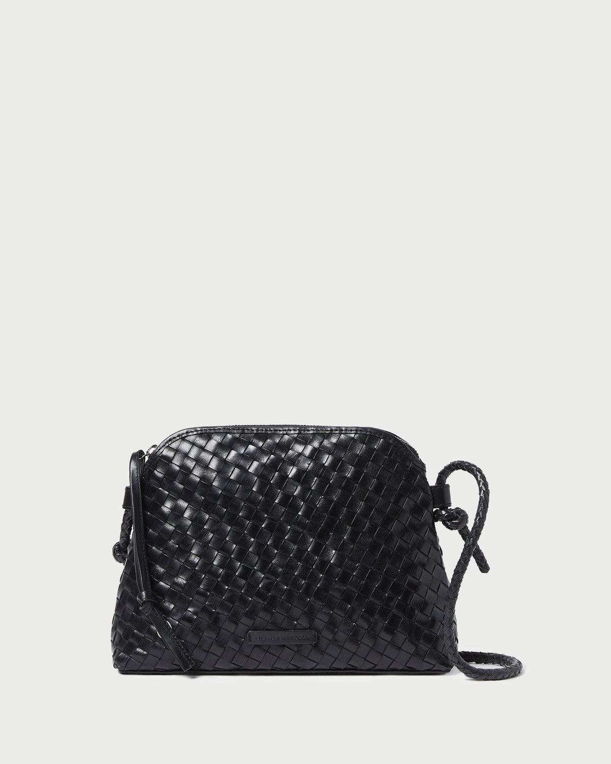 Loeffler Randall Women / Mallory Black Woven Leather Crossbody