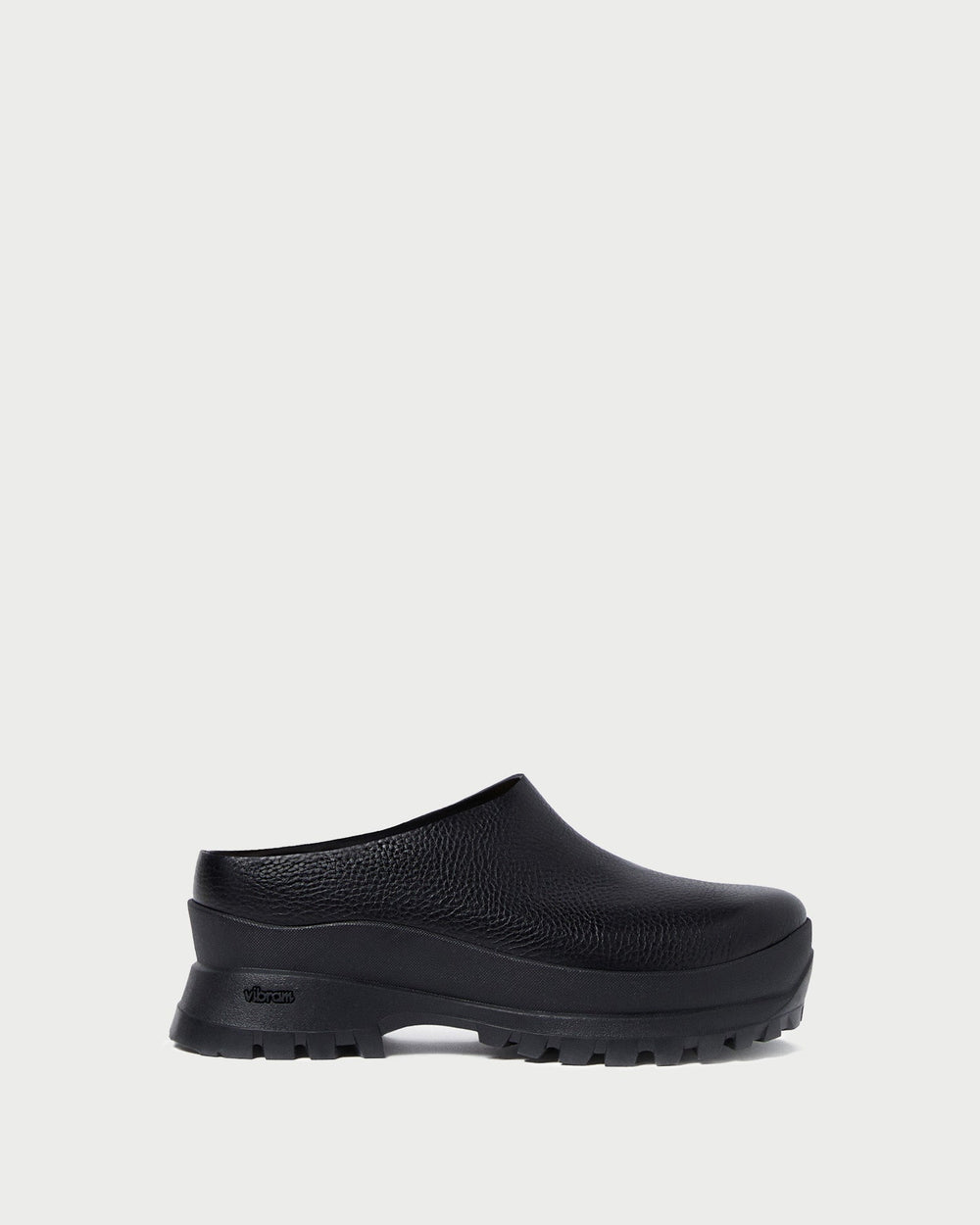 Loeffler Randall Women / Gemma Black Leather Lug Mule