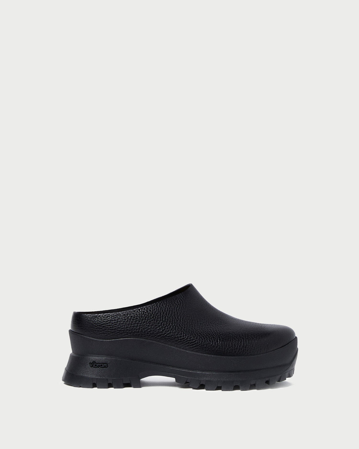 Loeffler Randall Women / Gemma Black Leather Lug Mule