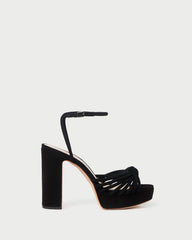 Loeffler Randall Women / Rivka Black Suede Platform Sandal