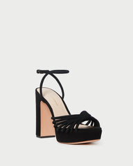 Loeffler Randall Women / Rivka Black Suede Platform Sandal