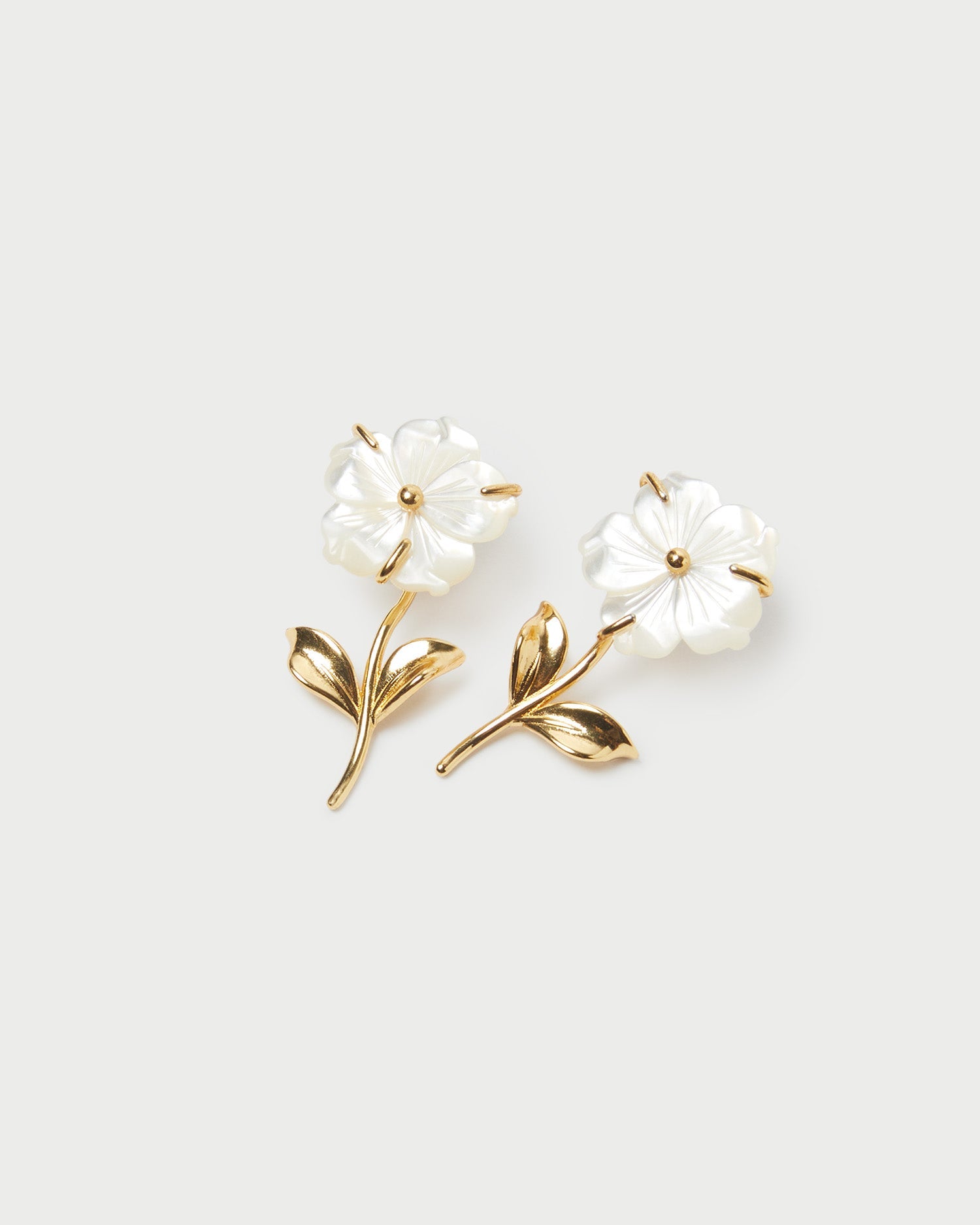 Loeffler Randall Women / Mai Gold/Pearl Flower Earrings