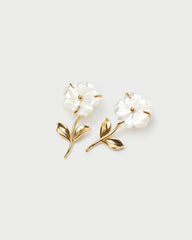 Loeffler Randall Women / Mai Gold/Pearl Flower Earrings