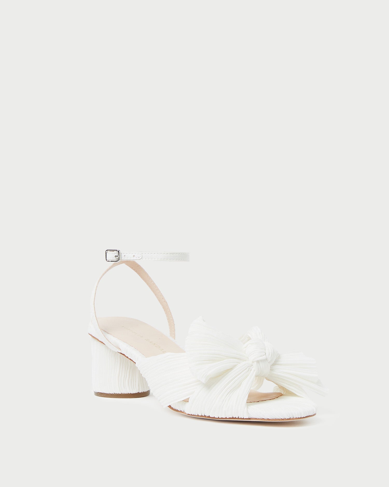 Loeffler Randall Women / Dahlia White Pleated Bow Heel