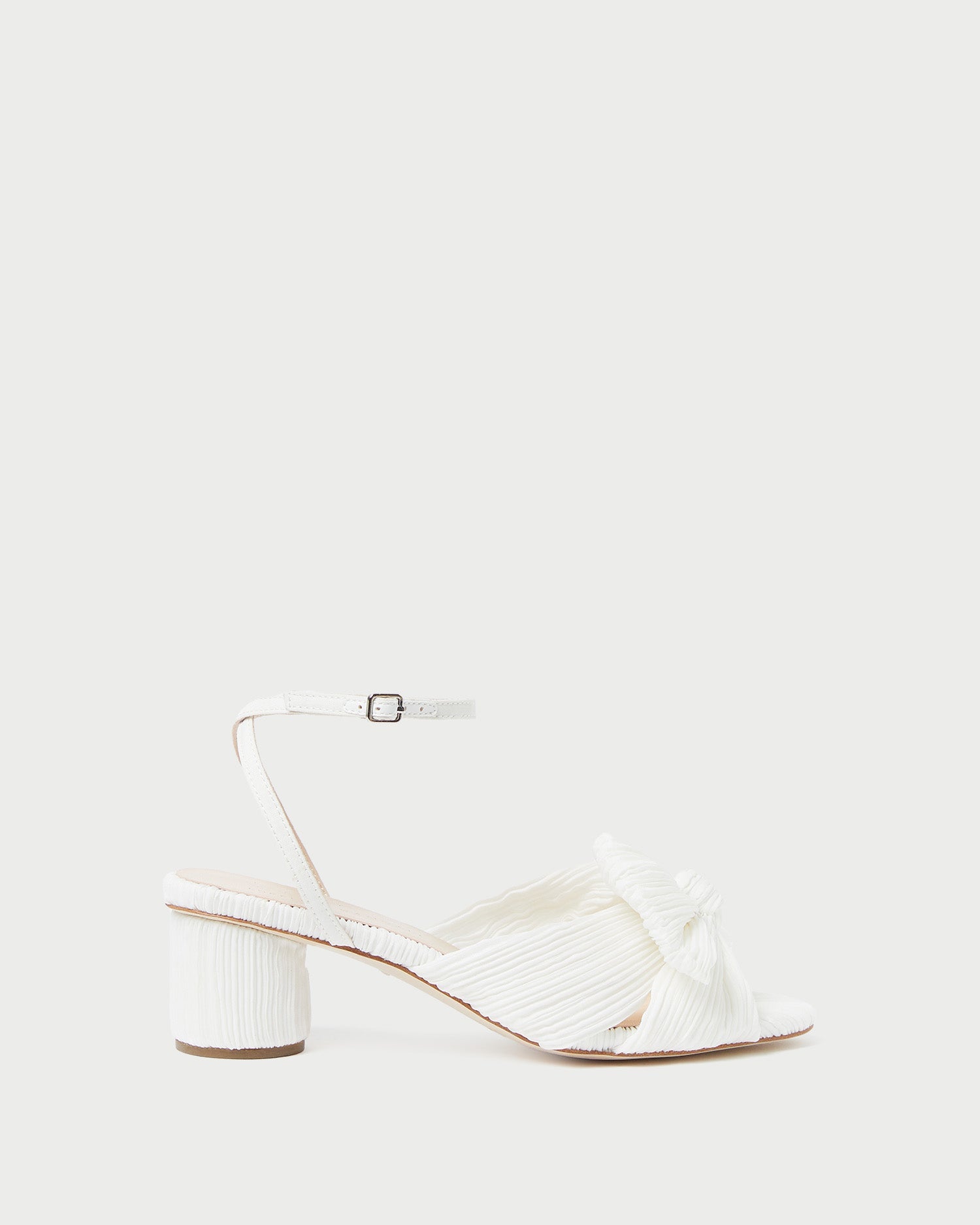 Loeffler Randall Women / Dahlia White Pleated Bow Heel