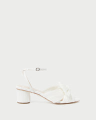 Loeffler Randall Women / Dahlia White Pleated Bow Heel