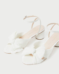 Loeffler Randall Women / Dahlia White Pleated Bow Heel