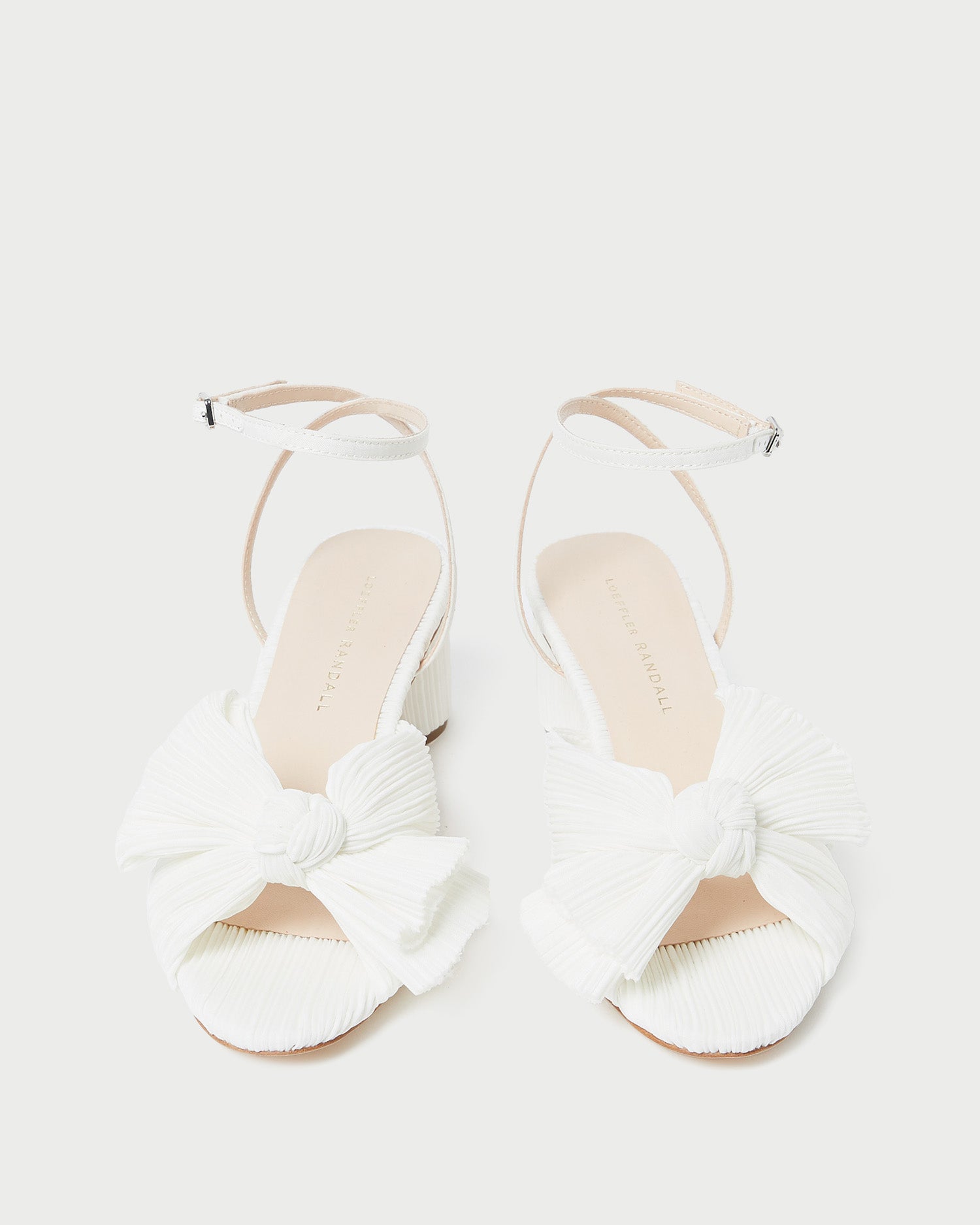 Loeffler Randall Women / Dahlia White Pleated Bow Heel