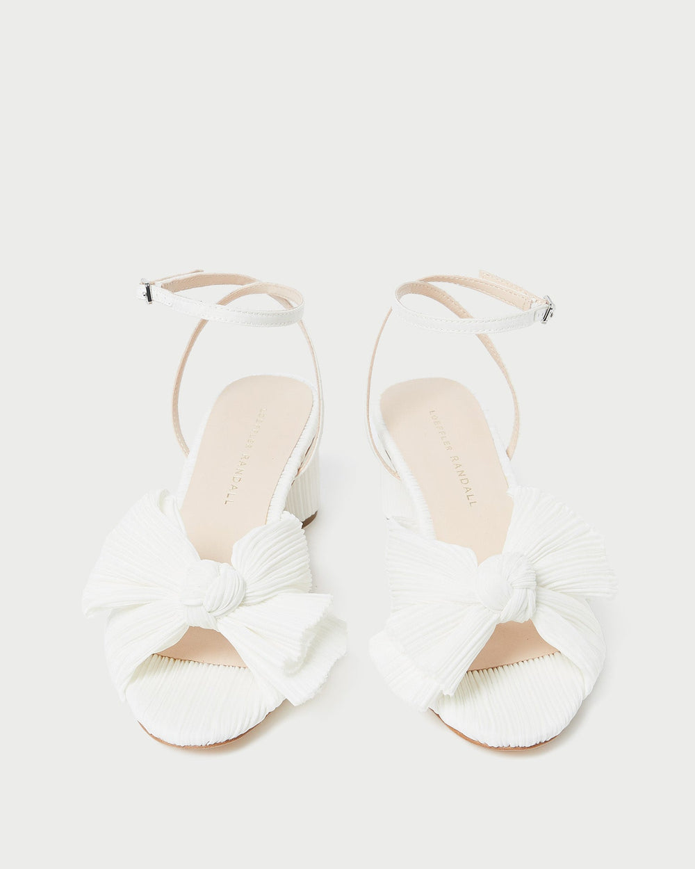 Loeffler Randall Women / Dahlia White Pleated Bow Heel