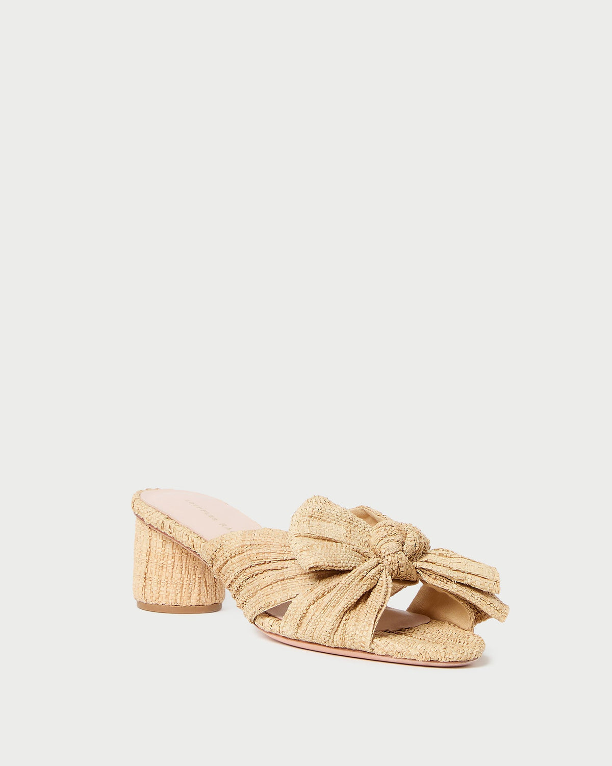 Loeffler Randall Women / Emilia Natural Pleated Bow Heel