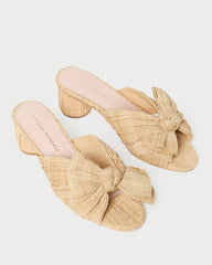 Loeffler Randall Women / Emilia Natural Pleated Bow Heel