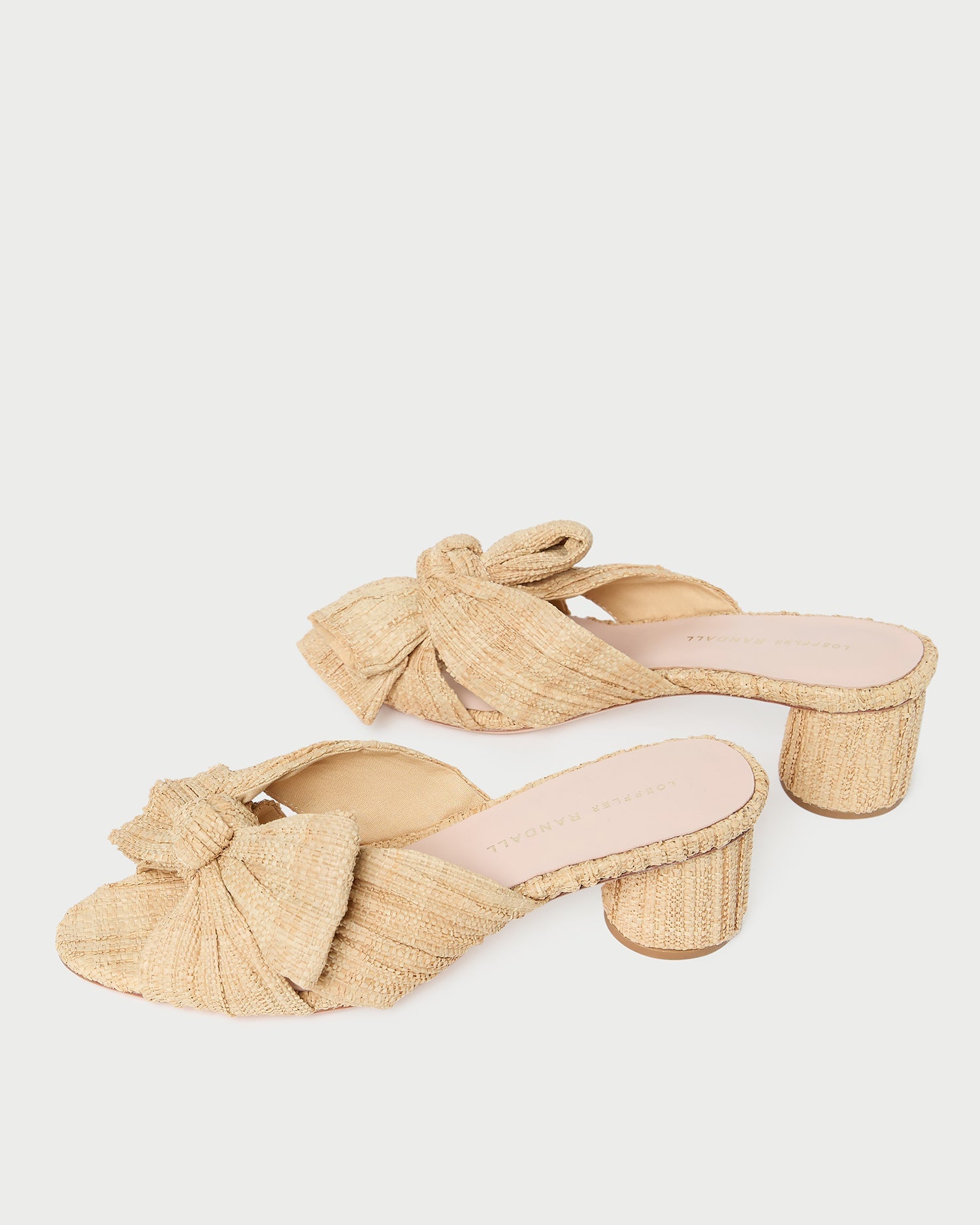 Loeffler Randall Women / Emilia Natural Pleated Bow Heel