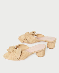 Loeffler Randall Women / Emilia Natural Pleated Bow Heel