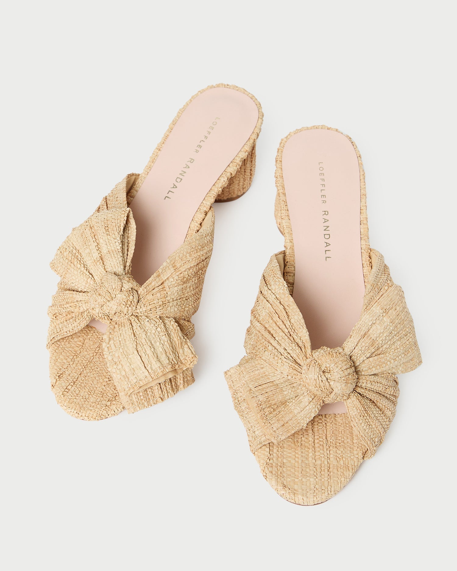 Loeffler Randall Women / Emilia Natural Pleated Bow Heel