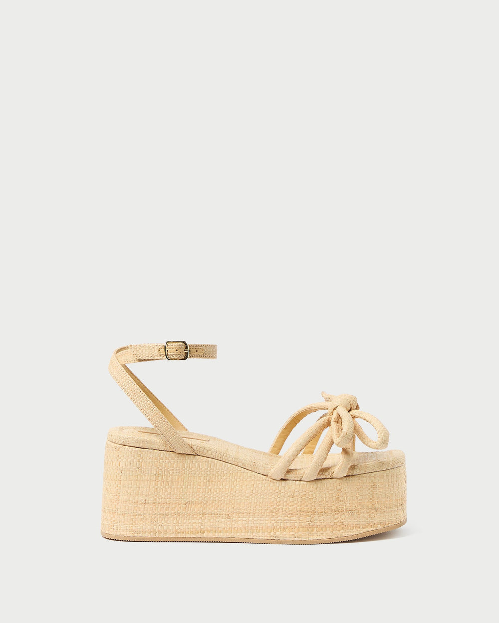 Loeffler Randall Women / Hudson Natural Raffia Platform Sandal