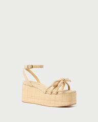 Loeffler Randall Women / Hudson Natural Raffia Platform Sandal