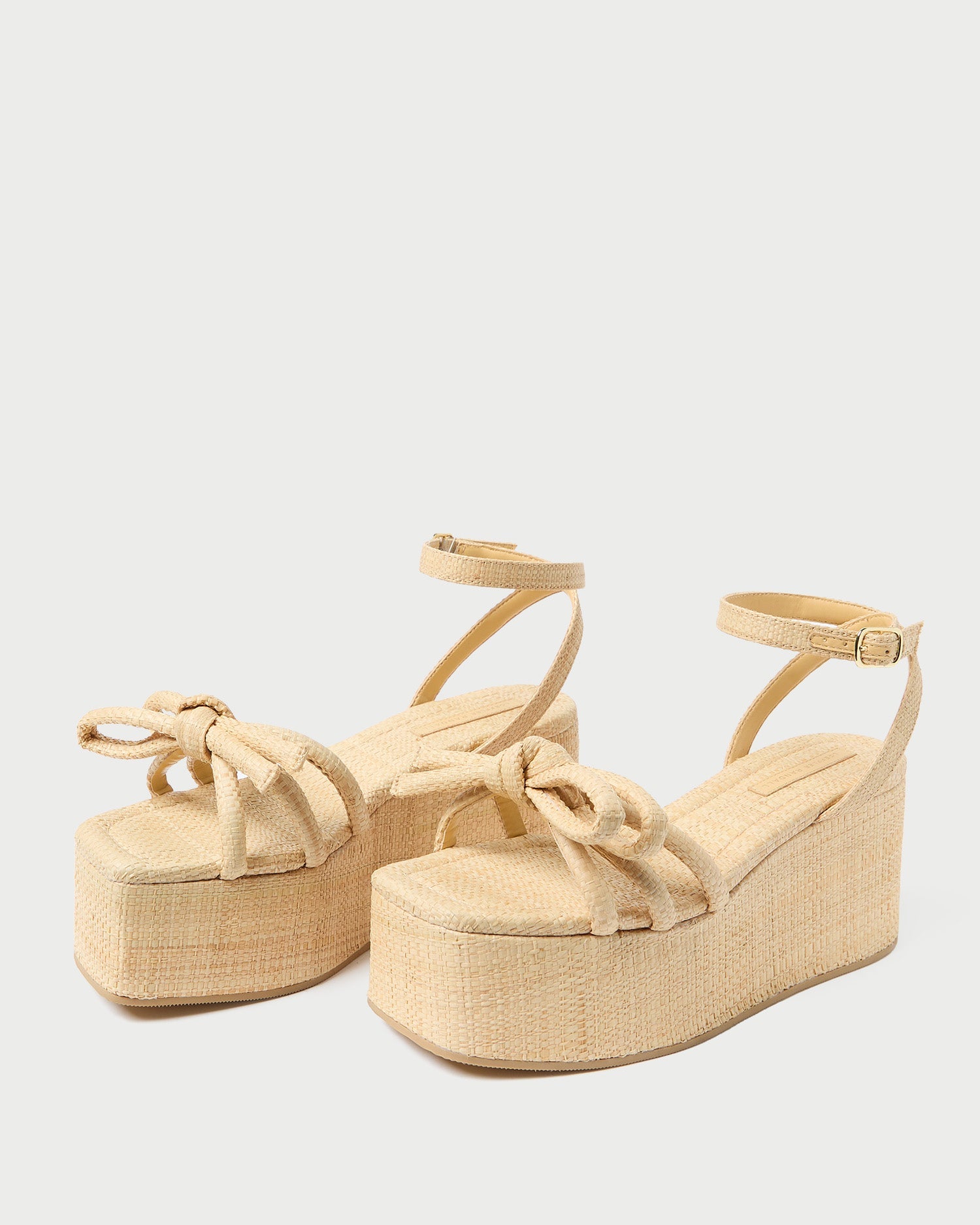 Loeffler Randall Women / Hudson Natural Raffia Platform Sandal