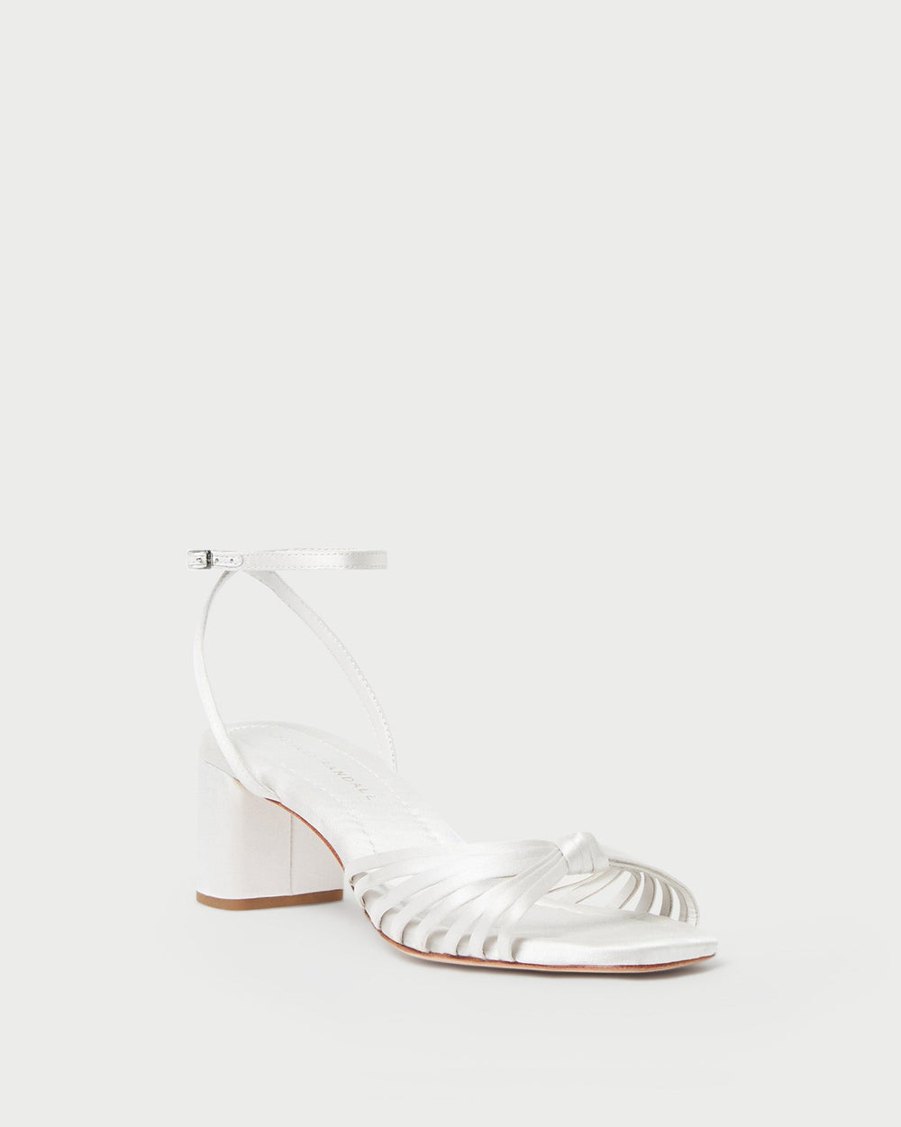 Loeffler Randall Women / Olivia Cream Knot Mid-Heel Sandal
