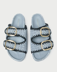 Loeffler Randall Women / Theo Blue Two-Band Sandal