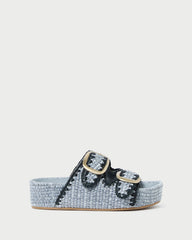 Loeffler Randall Women / Theo Blue Two-Band Sandal