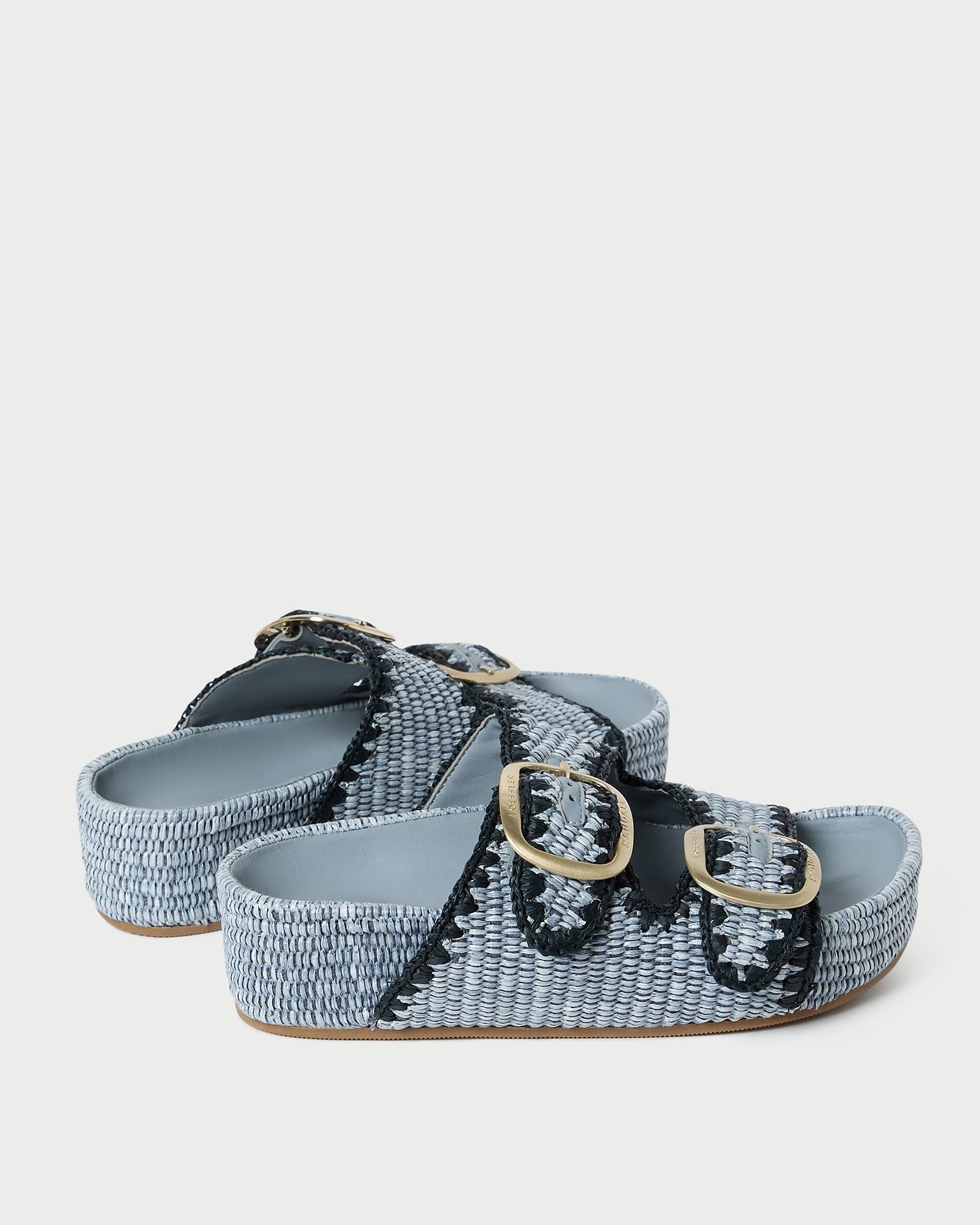 Loeffler Randall Women / Theo Blue Two-Band Sandal